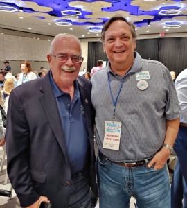 Rep. Gerry Connolly and Safer Country Executive Director Paul Friedman smiling together at the 2024 Democratic National Convention